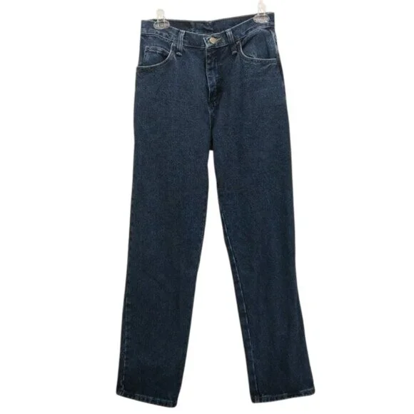 Wrangler Blues Relaxed Fit Mom Jeans Size 4 Like New Indigo Wash Denim High Rise - Picture 4 of 9